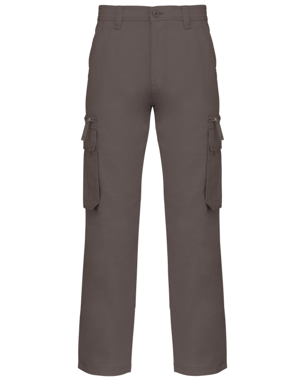 Pantalon multipoches homme Khaki Kariban