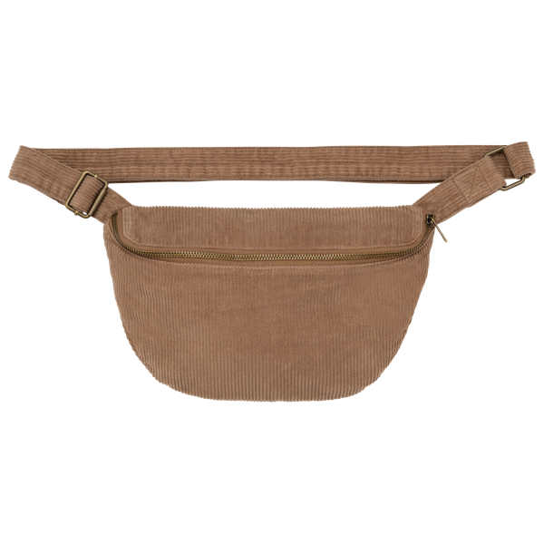 Banane écoresponsable délavée en velours côtelé Washed Dark Camel Native Spirit