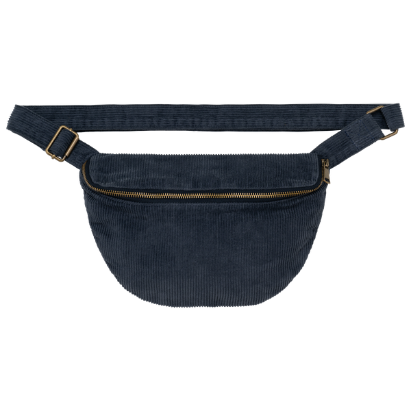 Banane écoresponsable délavée en velours côtelé Washed Navy Blue Native Spirit