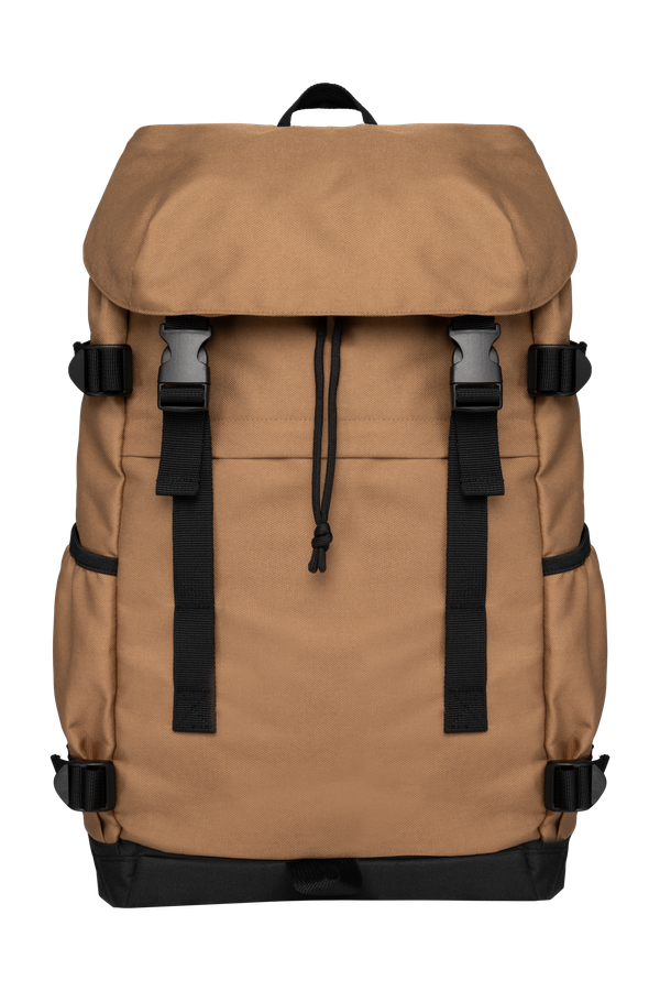 Sac à dos écoresponsable unisexe Dark camel / Black Native Spirit