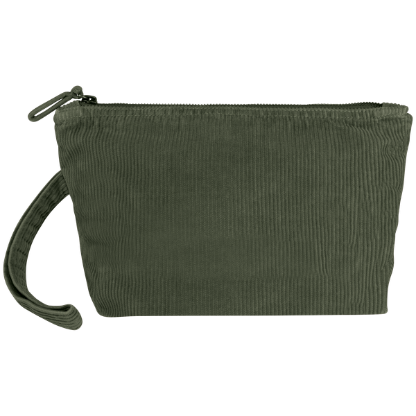 Pochette écoresponsable en velours côtelé Washed Organic Khaki Native Spirit
