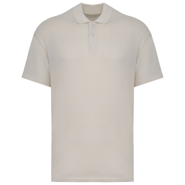 Polo écoresponsable maille piquée à épaules tombantes homme Ivory Native Spirit