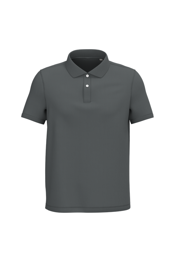 Polo écoresponsable maille piquée homme Iron Grey Native Spirit