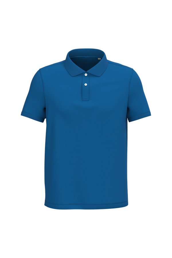 Polo écoresponsable maille piquée homme Sea Blue Native Spirit