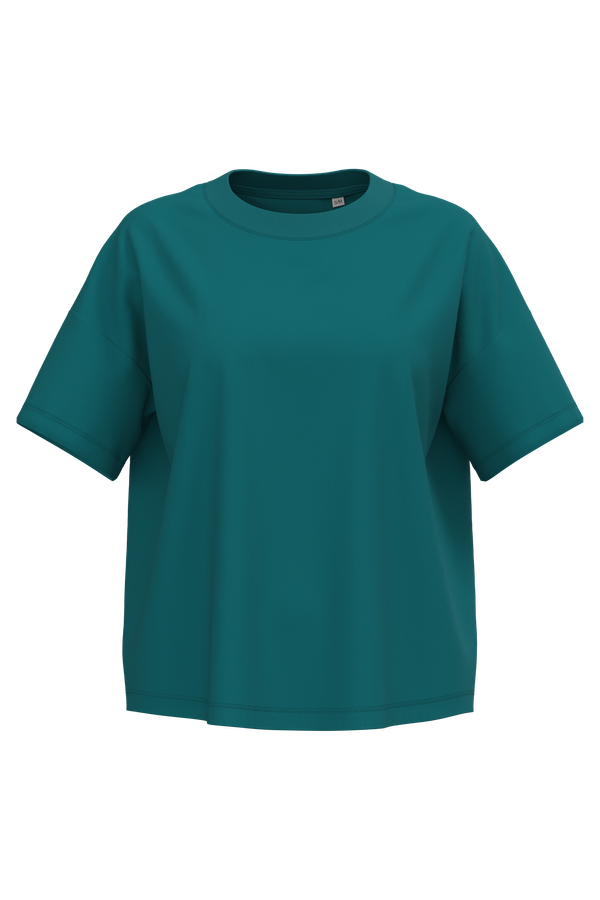 T-shirt oversize femme - 180g Peacock Green Native Spirit