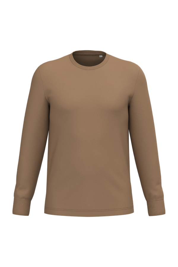 T-shirt unisexe manches longues - 180g Dark camel Native Spirit