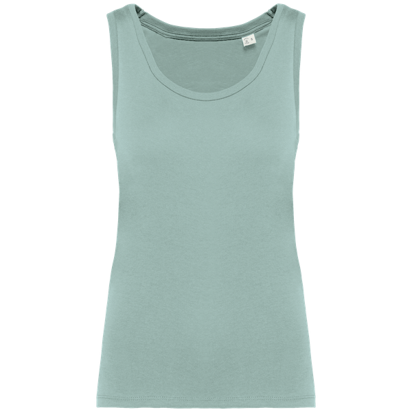 Débardeur décolleté femme - 155g Jade Green Native Spirit