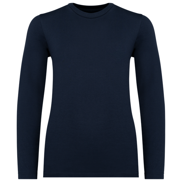 T-shirt écoresponsable manches longues enfant Navy Blue Native Spirit