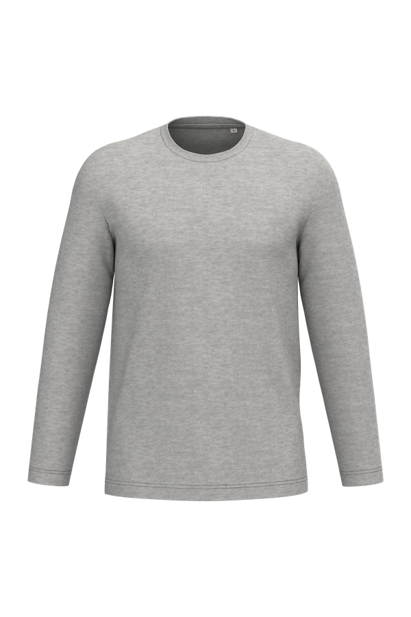 T-shirt écoresponsable manches longues unisexe Moon Grey Heather Native Spirit