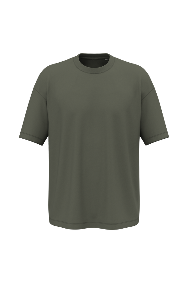 T-shirt écoresponsable oversize homme Organic Khaki Native Spirit