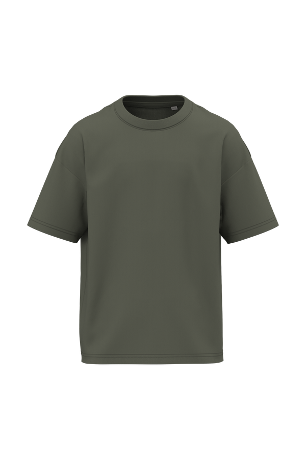 T-shirt écoresponsable oversize enfant Organic Khaki Native Spirit