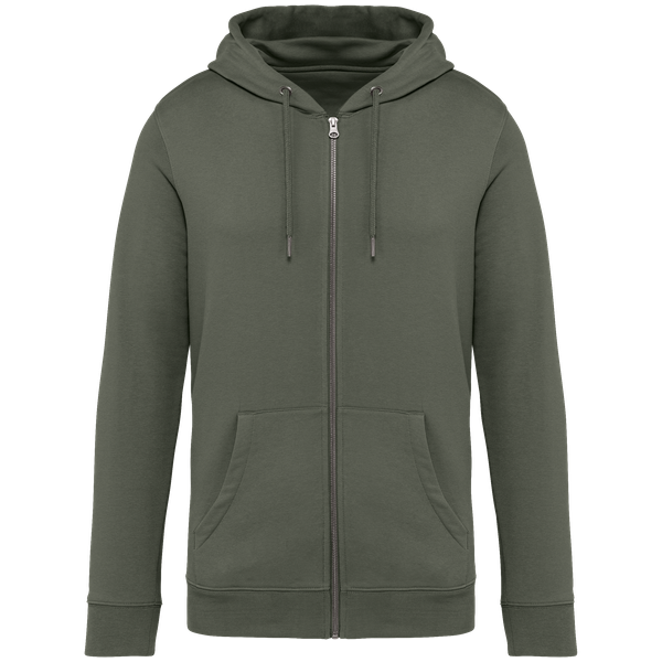 Sweat zippé capuche unisexe - 350g Organic Khaki Native Spirit