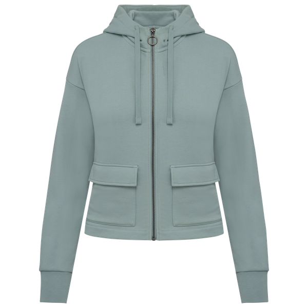 Sweat zippée femme -300g Jade Green Native Spirit