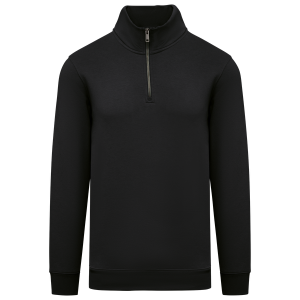 Sweat-shirt écoresponsable à col montant zippé homme Black Native Spirit