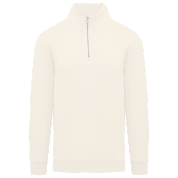 Sweat-shirt écoresponsable à col montant zippé homme Ivory Native Spirit