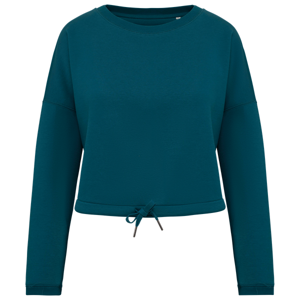 Sweat femme col rond - 280g Peacock Green Native Spirit