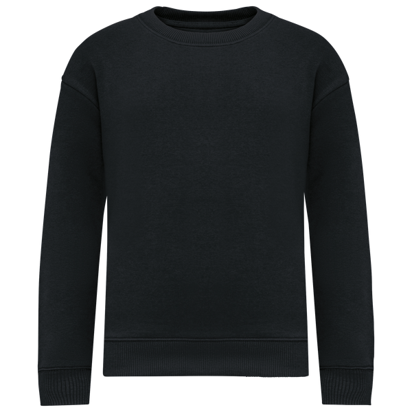 Sweat-shirt écoresponsable à col rond oversize enfant Black Native Spirit
