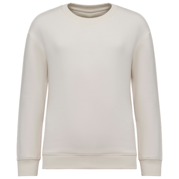 Sweat-shirt écoresponsable à col rond oversize enfant Ivory Native Spirit