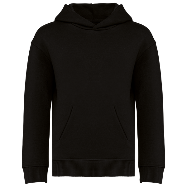Sweat-shirt écoresponsable à capuche oversize enfant Black Native Spirit