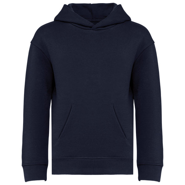 Sweat-shirt écoresponsable à capuche oversize enfant Navy Blue Native Spirit