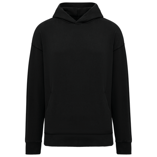 Sweat-shirt écoresponsable à capuche délavé oversize unisexe Washed black Native Spirit