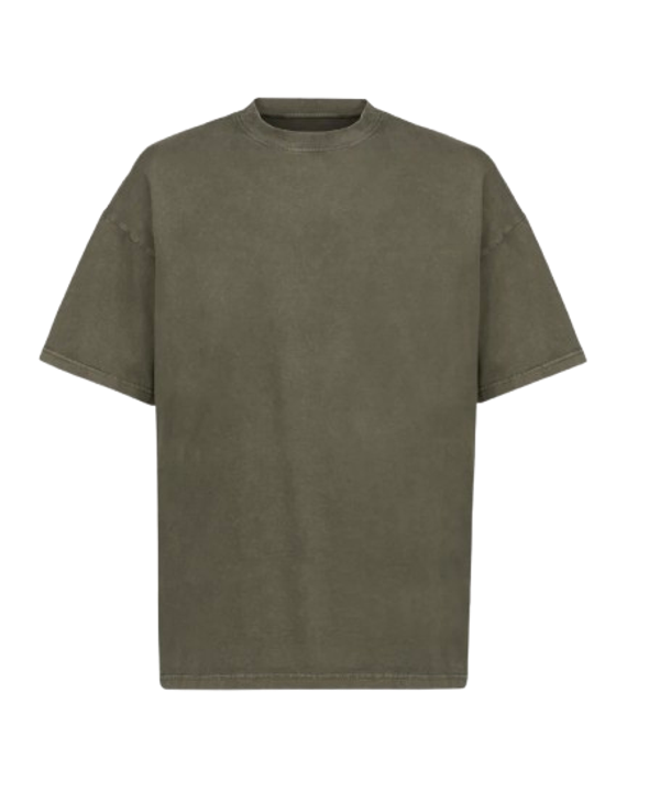 ULTRA LUXURY OVERSIZED TEE SHIRT 240GSM Vintage Olive GRAMMA