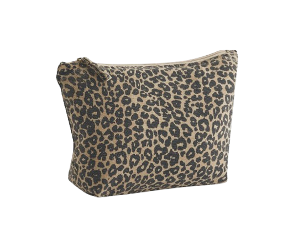 LEOPARD PRINT CANVAS ACCESSORY BAG 287GSM Vintage Léopard print WESTFORD MILL