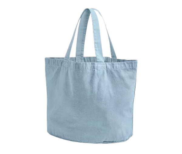 GARMENT DYED SHOPPER 340GSM Vintage light Blue WESTFORD MILL