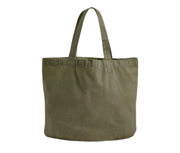 GARMENT DYED SHOPPER 340GSM Vintage Moss WESTFORD MILL