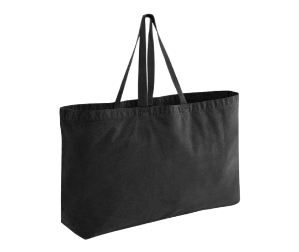 GARMENT DYED OVERSIZED TOTE BAG 407GSM Vintage Black WESTFORD MILL
