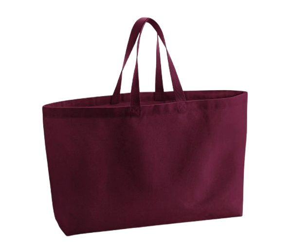 Oversized Canvas Bag 475G Burgundy Westford Mill