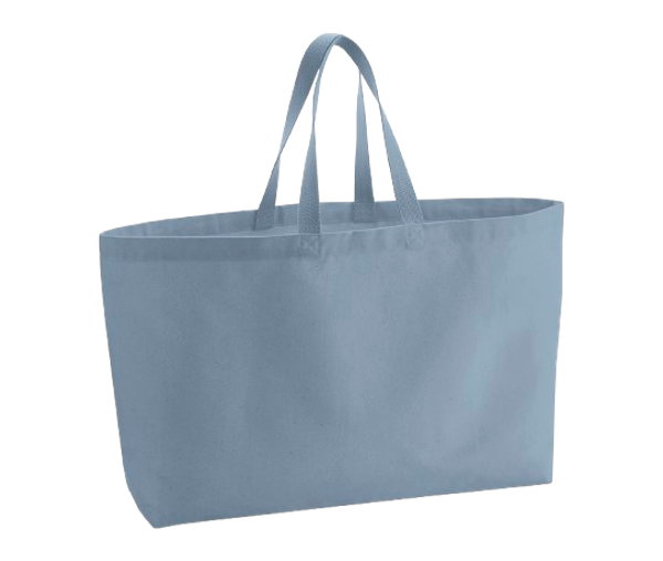 Oversized Canvas Bag 475G Dusty Blue Westford Mill