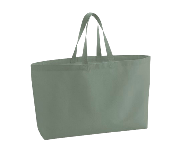 Oversized Canvas Bag 475G Dusty Green Westford Mill