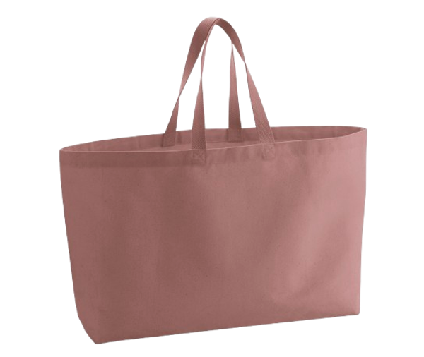 Oversized Canvas Bag 475G Rose pink Westford Mill