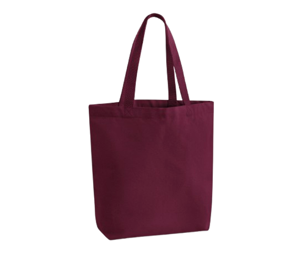 HEAVYWEIGHT CANVAS TOTE BAG 475GSM Burgundy WESTFORD MILL