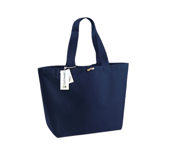 EarthAware® Organic Marina Tote XL 340G French Navy Westford Mill