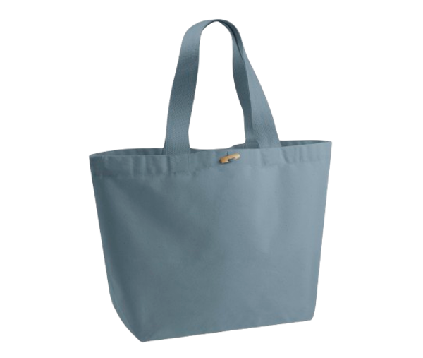 EarthAware® Organic Marina Tote XL 340G Dusty Blue Westford Mill