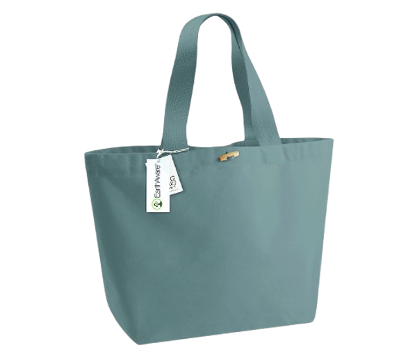 EarthAware® Organic Marina Tote XL 340G Pure Grey Westford Mill