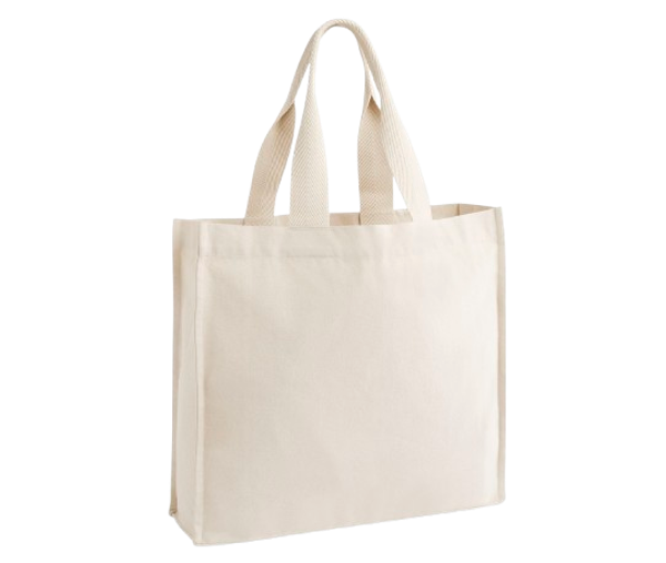 CHEVRON HANDLE SHOPPER 407GSM Natural WESTFORD MILL