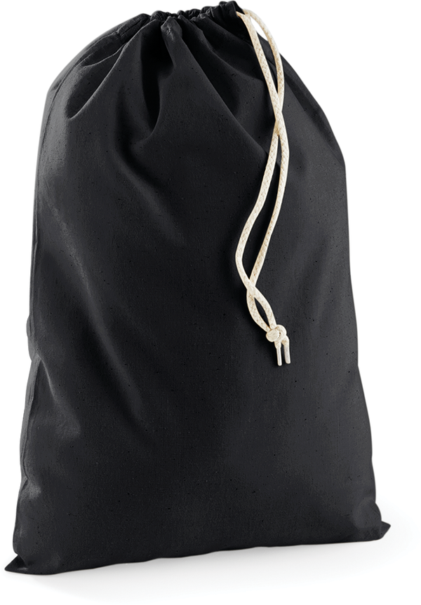 Sac à cordelettes en coton Black Westford Mill