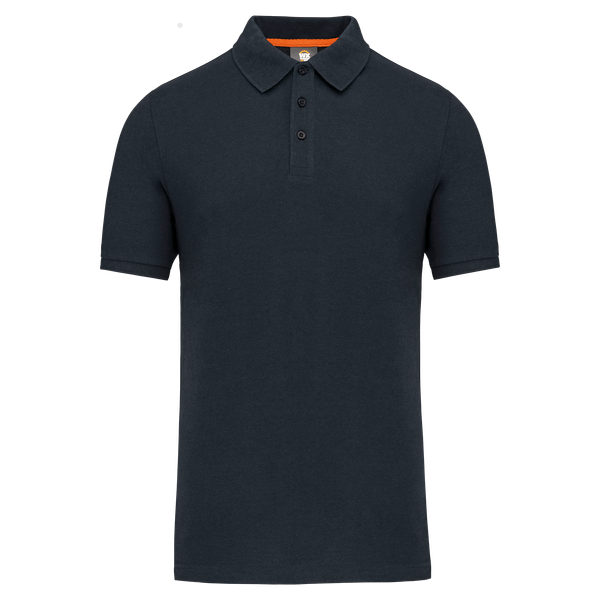 Polo écoresponsable homme Navy WK. Designed To Work