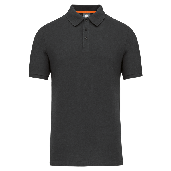 Polo écoresponsable homme Dark Grey WK. Designed To Work