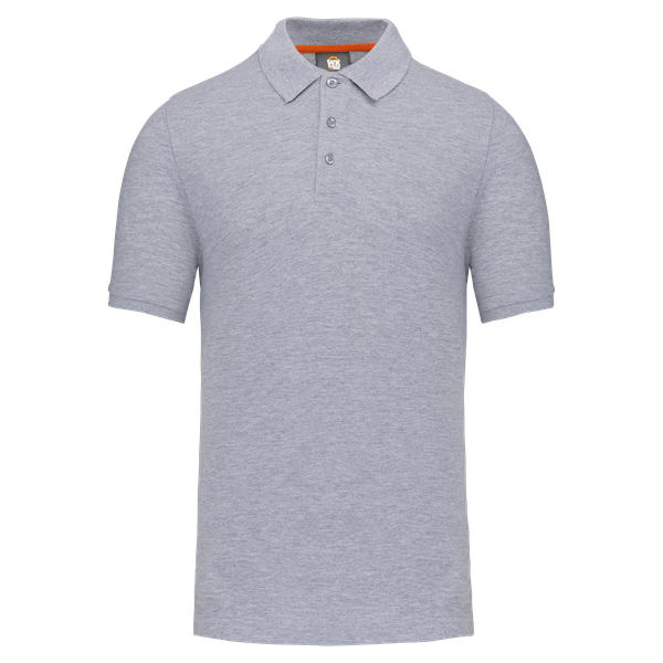 Polo écoresponsable homme Oxford Grey WK. Designed To Work
