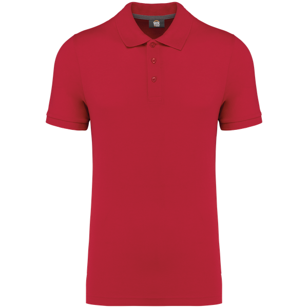 Polo écoresponsable homme Red WK. Designed To Work