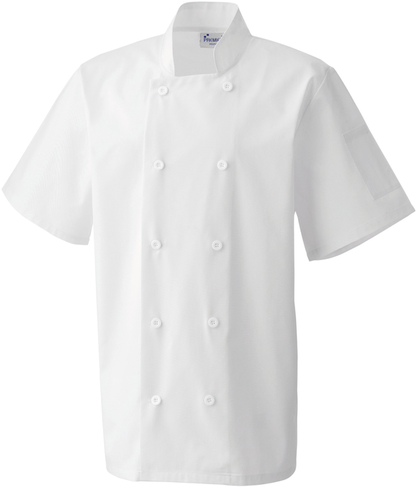 Veste de cuisine manches courtes White Premier