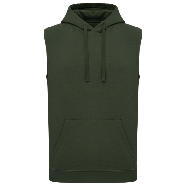 Sweat-shirt à capuche sans manches unisexe Sporty Khaki PROACT®