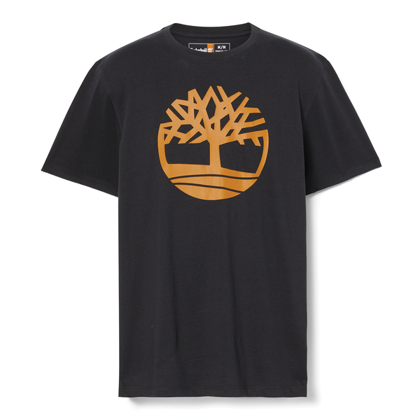 T-SHIRT BIO BRAND TREE Black / Wheat Timberland