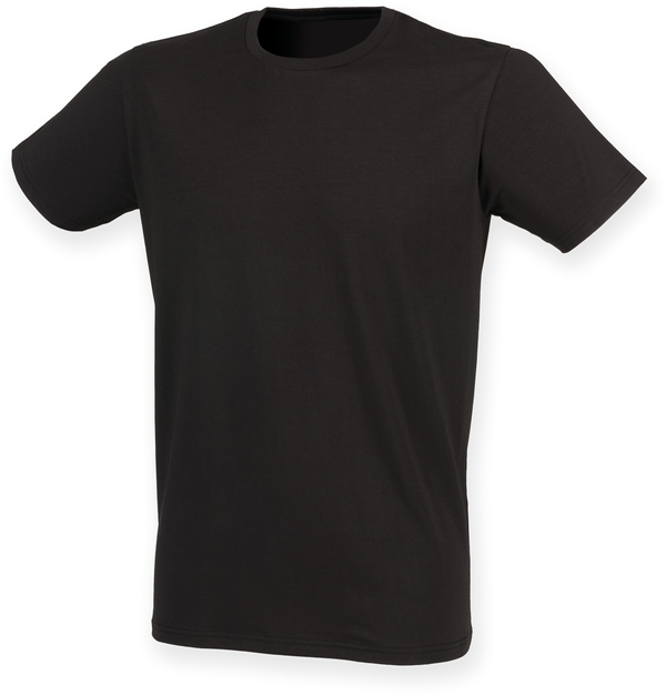 T-SHIRT HOMME COL ROND FEEL GOOD Black Skinni Fit