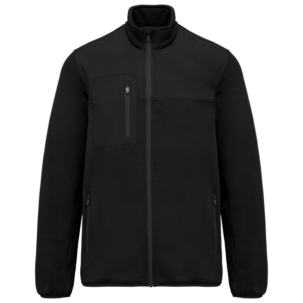 Veste recyclée en polytricot homme Black WK. Designed To Work