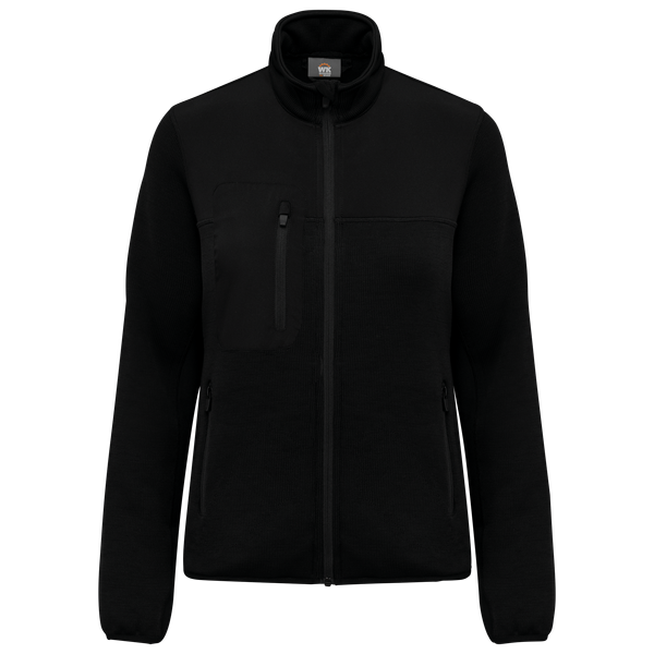 Veste recyclée en polytricot femme Black WK. Designed To Work